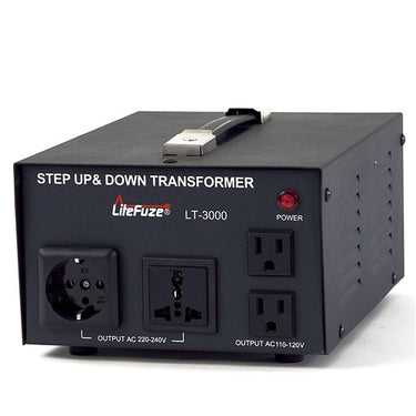 LiteFuze LT-3000 3000 Watt Smart Voltage Converter Transformer - Popularelectronics.com